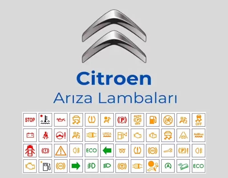 Citroen Arıza Kodları Anlamları Arıza Işığı Anlamları