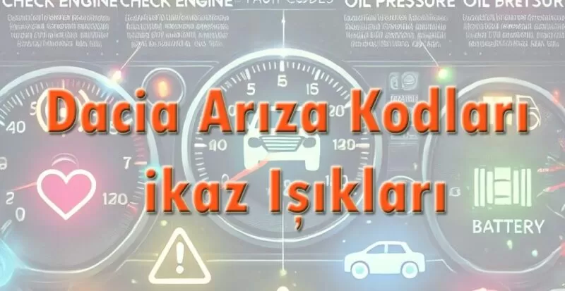 Dacia Arıza Kodları, ikaz Işıkları ve Anlamları
