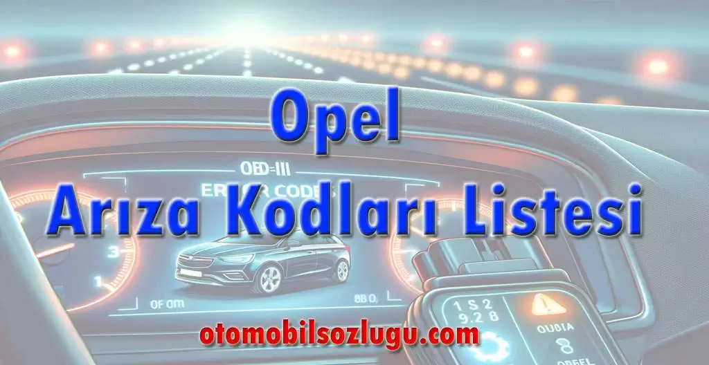 Opel Arıza Kodları Listesi