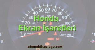 Honda Ekran işaretleri, Gösterge ikaz ışıkları ve uyarı Lambaları